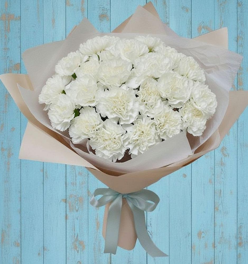 Букет цветов из: Гвоздики в Красной Горке