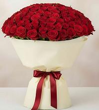 Букет 101 Красная роза Милано в Красной Горке