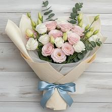 Букет цветов из:  Лизиантусы #REPLACE_PRED# Красной Горке