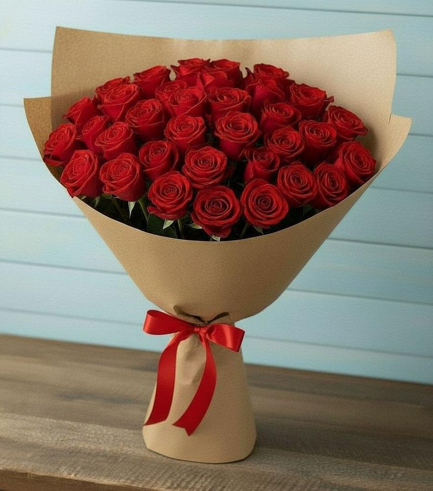 Букет Красные розы Милано в Красной Горке