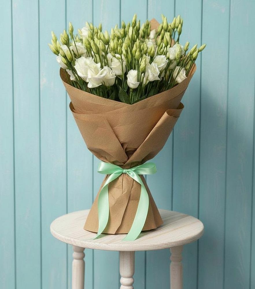 Букет цветов из: Лизиантусы в Красной Горке