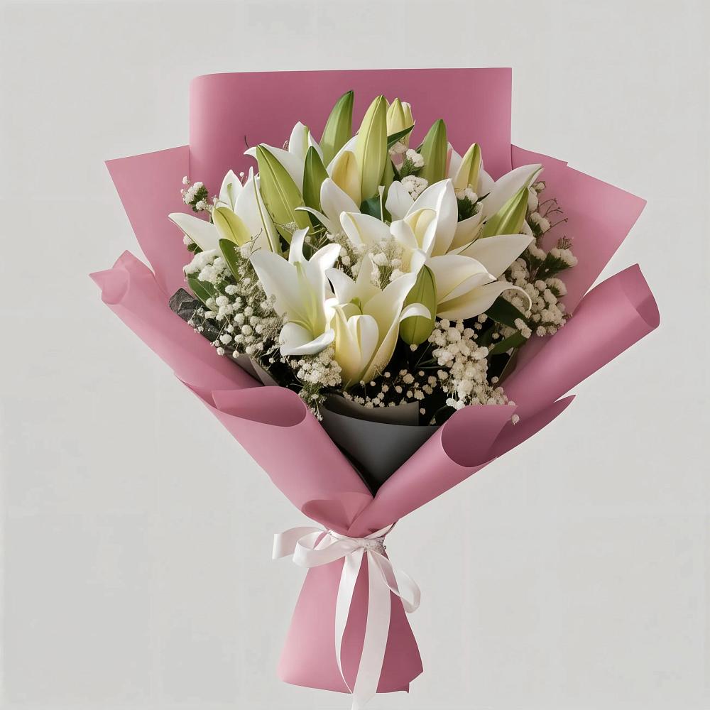 Букет цветов из: Лилии в Красной Горке