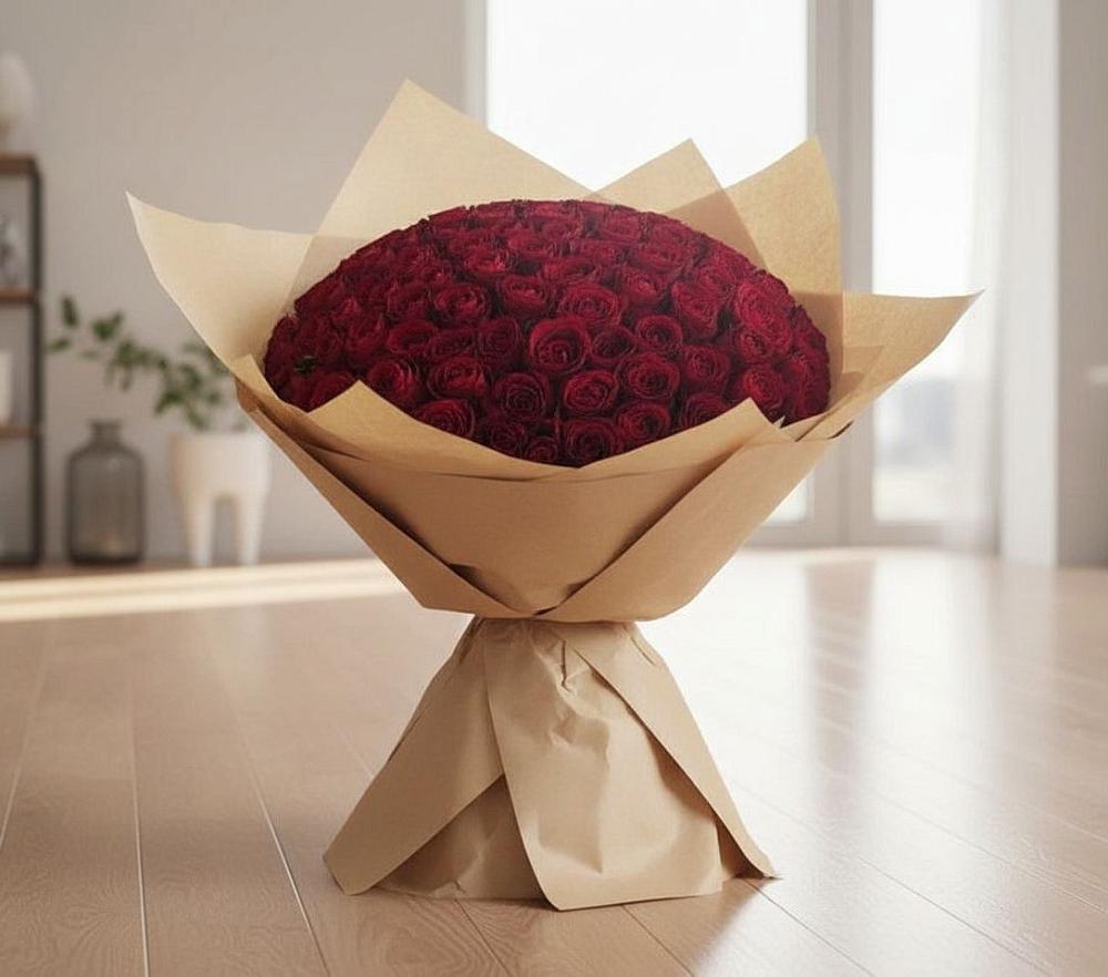 Букет 101 Красная роза в Красной Горке