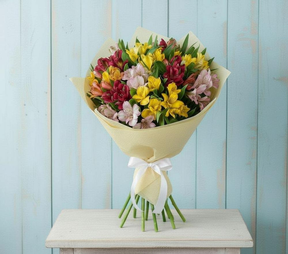 Букет цветов из: Альстромерии в Красной Горке