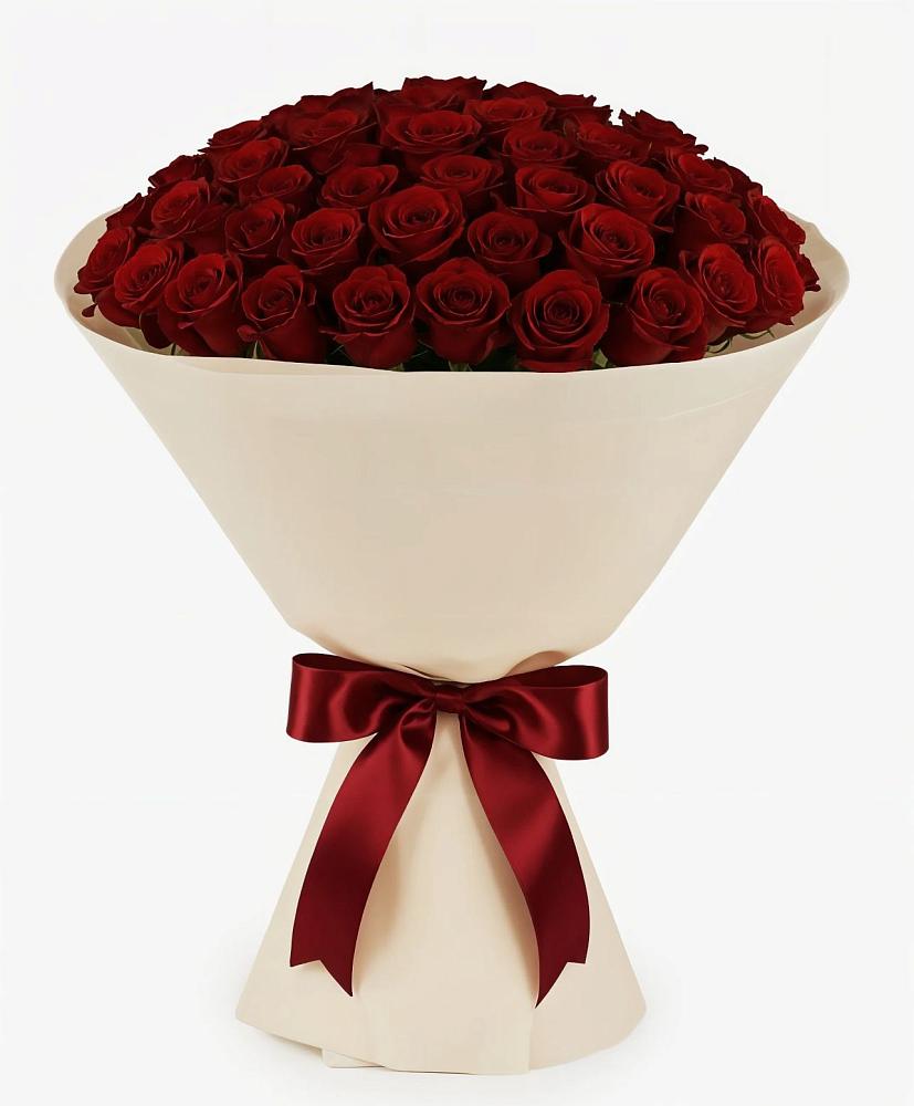 Букет 101 Бордовая роза Блэк Бакарра в Красной Горке