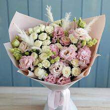 Букет цветов из:  Альстромерии и Розы в Красной Горке